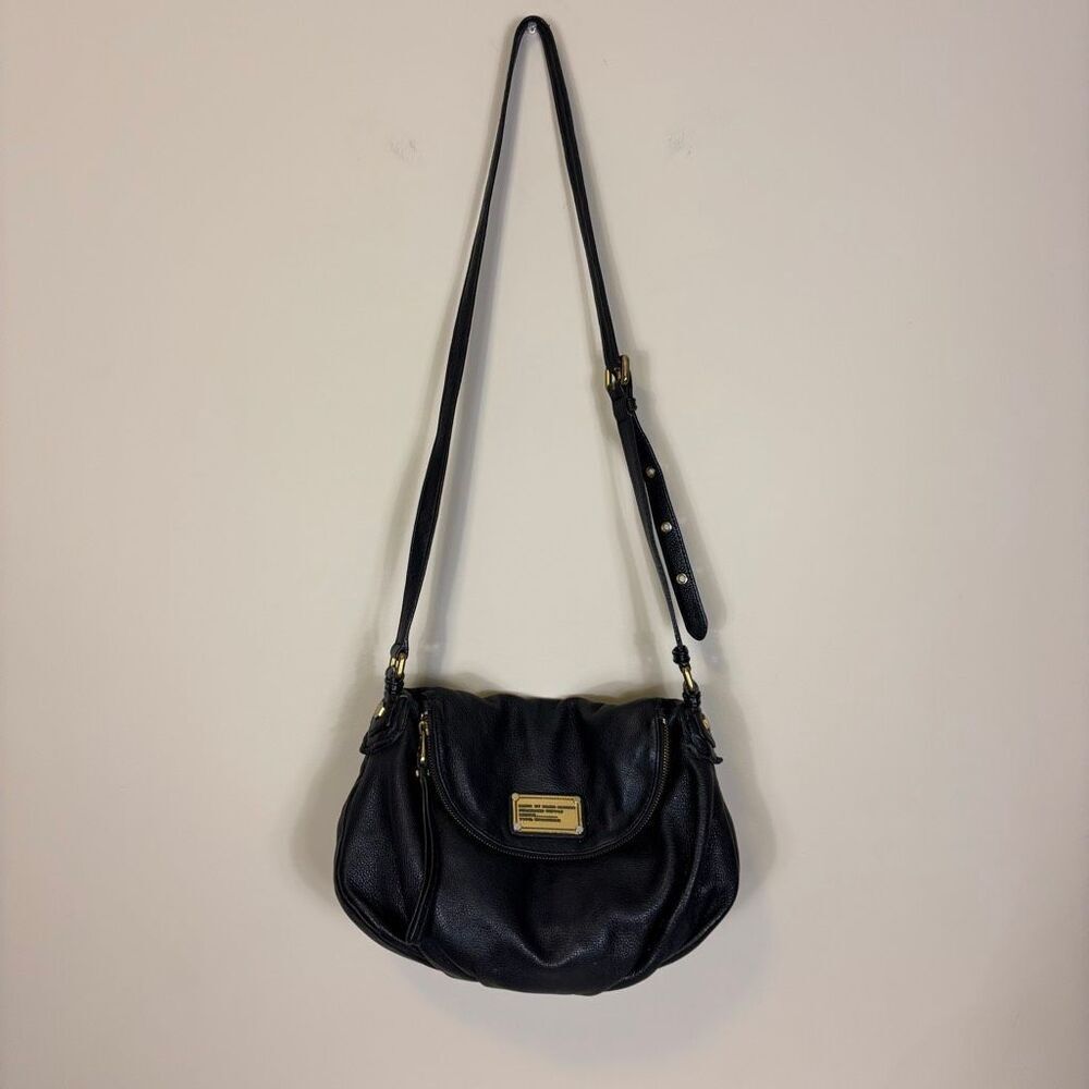 Marc by Marc Jacobs Black Leather‎ Medium Crossbody Purse